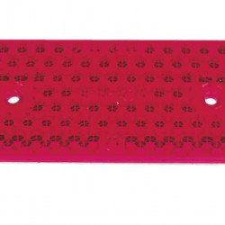 Red reflector 91x47mm loose