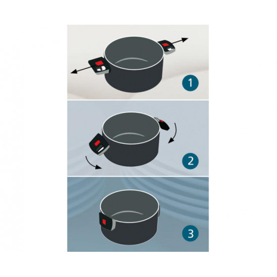 Camping cooking pot Exclusive 24cm black without lid