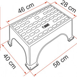 Plastic entry step Step Magnum