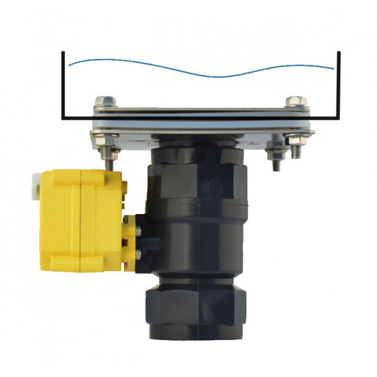 Electric ball valve for direct tank connection - 40 mm