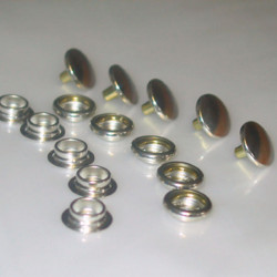 Screw-on snap fastener set, 5 pieces