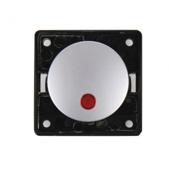 Berker control rocker switch chrome matt 230V