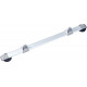 Magnetic table glide rail - Silver