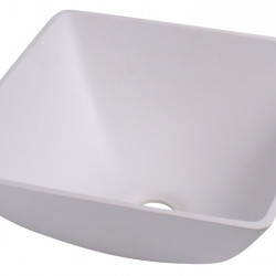 Square white washbasin, dimensions: 290x290mm H135mm