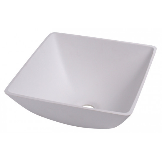 Square white washbasin, dimensions: 290x290mm H135mm