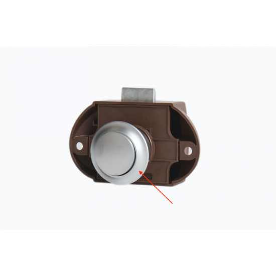 Chrome/matt rosette for push lock furniture lock 53269