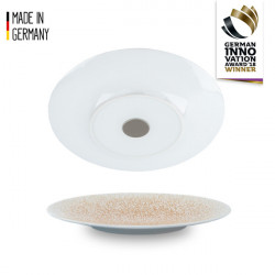 Silwy porcelain breakfast plate, apricot