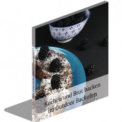 Baking cakes and bread in an outdoor oven, 18 x 20 cm