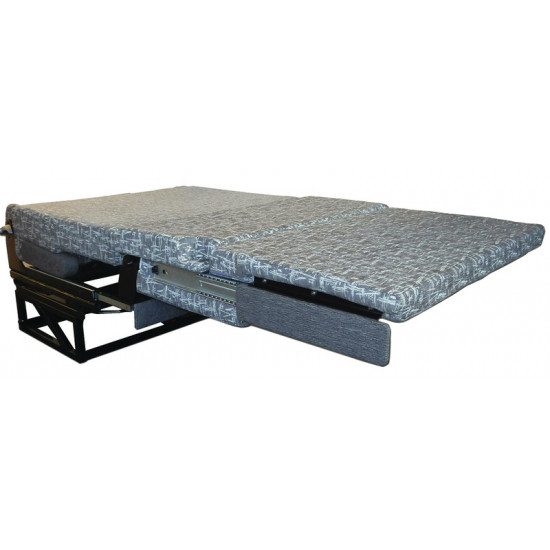 Seat/bed bench, one side armrest, 3-point seat belts, bed: 1870 x 1000 mm