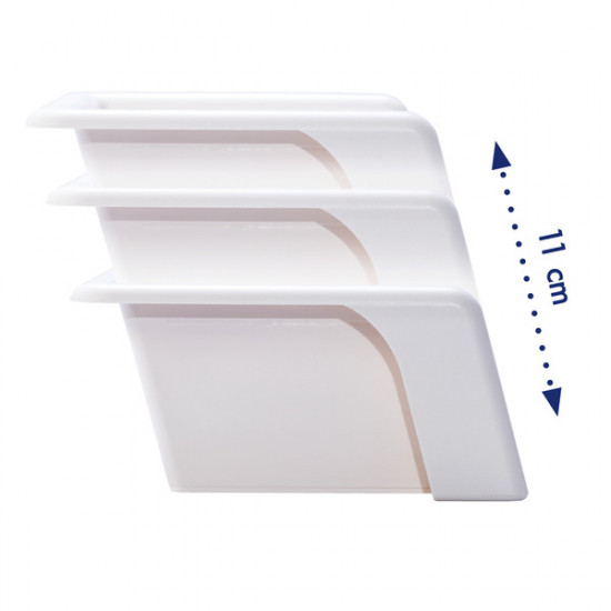 HEOSAFE adapter for additional lock 120118, white