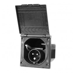 CEE inlet plug cover loose