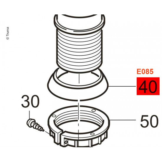 Sealing ring chimney part Truma
