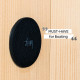Metal nano-gel pads; set of 4, black, Ø 6.5 cm
