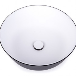 Round washbasin made of Ocritech