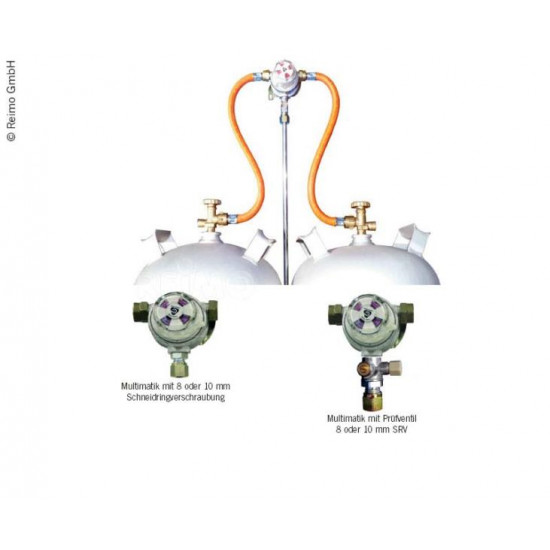 Multimatik 2-bottle system 50 mbar outlet 8mm