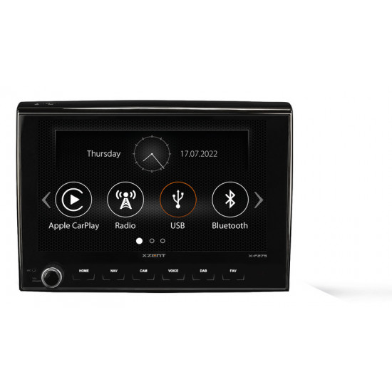 Xzent X-F275 Infotainer / Naviceiver for Fiat Ducato and similar models from 2006 onwards