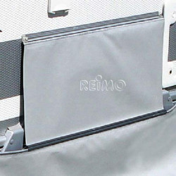 Caravan cover, windbreak, protective tarpaulin, ground skirt