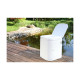 Compact composting toilet with electric agitator - White - Version 4