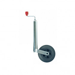 Trailer support wheel made of solid rubber