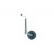 Trailer support wheel made of solid rubber