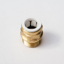 Coupling 12mmx1/2 brass