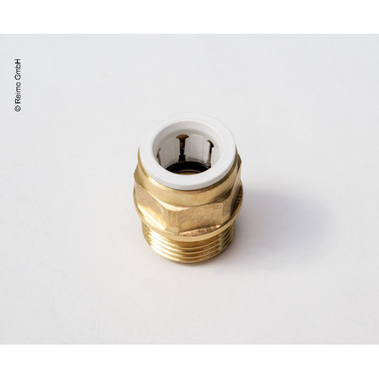 Coupling 12mmx1/2 brass