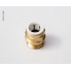 Coupling 12mmx1/2 brass