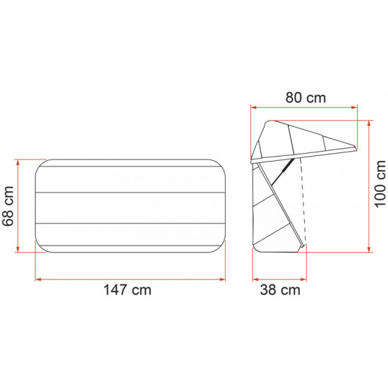 Luggage box for bicycle carriers - Ultra Box 360