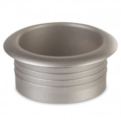 Push lock rosette - matt silver