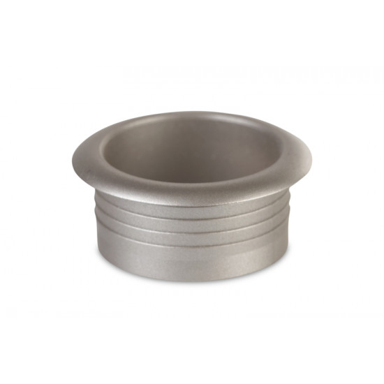 Push lock rosette - matt silver