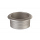 Push lock rosette - matt silver