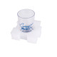 Glass and cup holder set, 17 pieces.