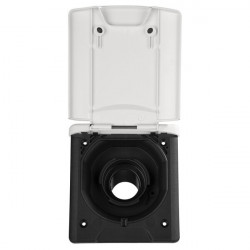 Filler neck with magnetic flap - White