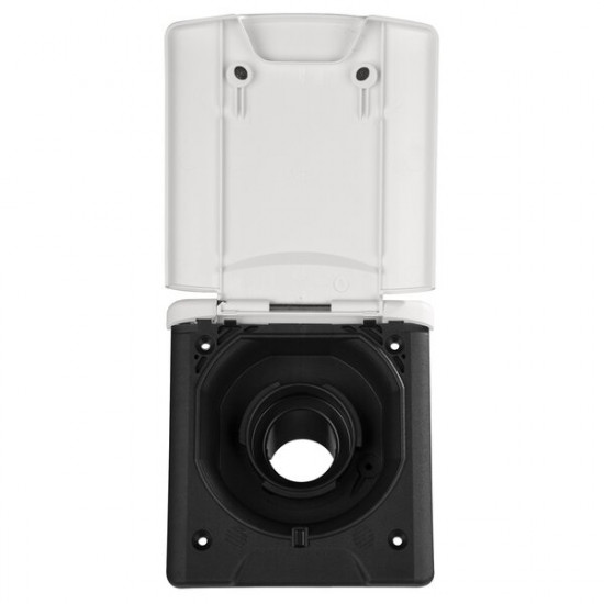 Filler neck with magnetic flap - White