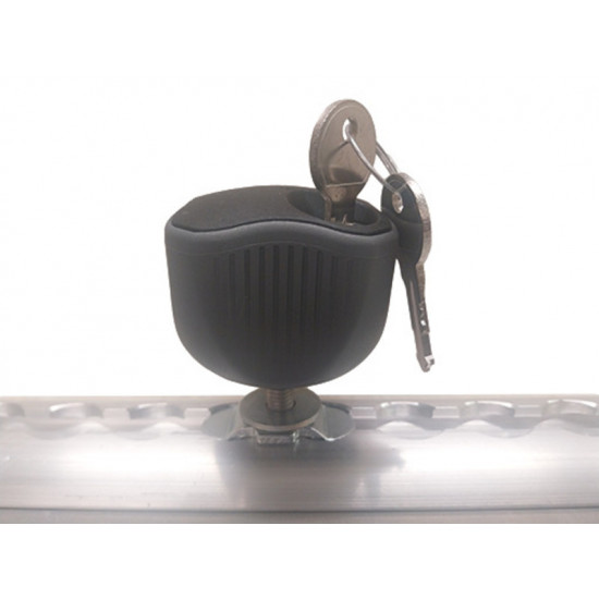 Lockable screw fitting with M8 nut