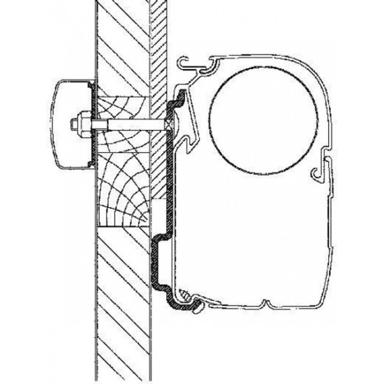 Awning adapter Eden/Allegro set