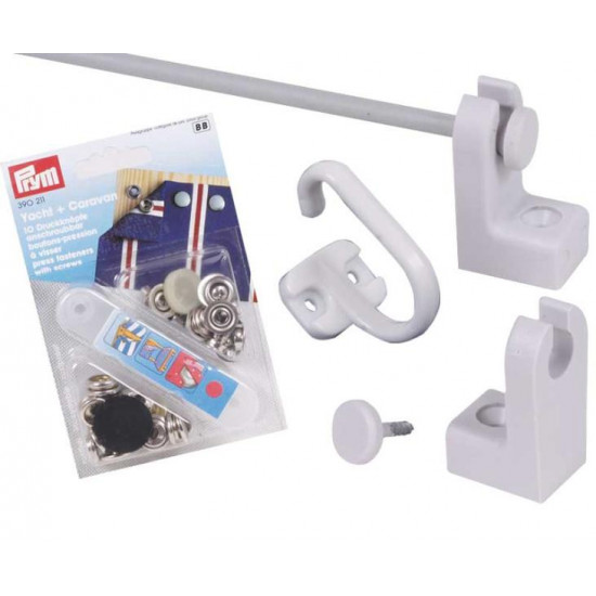 Curtain fixing set 12m
