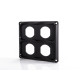 Mounting frame 4-gang (square)