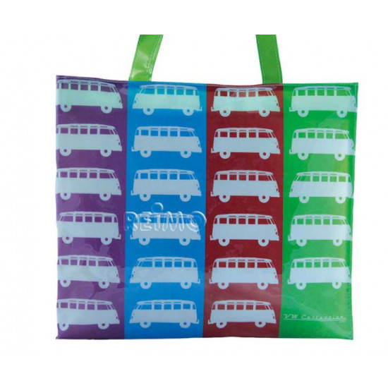 VW Collection T1 Bulli Bus Shopper Colors - Bag PVC - Multicolored