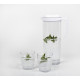 Jug with screw-on lid and 4 glasses 0.25 l