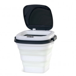 Foldable 8-liter trash can with motion sensor