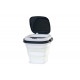 Foldable 8-liter trash can with motion sensor