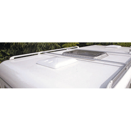 Roof rack for motorhome and roof rails for caravan