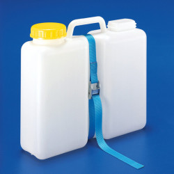 Wide-mouth water canister with locking mechanism - 13 l - incl. lashing strap