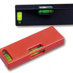 Double spirit level with 2 vials