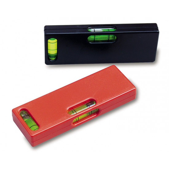 Double spirit level with 2 vials