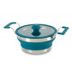 Foldable silicone cooking pot