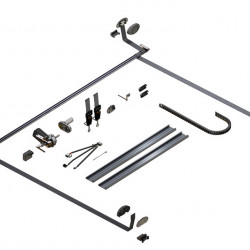 Electric drop-down bed 1865 x 1600 - Without frame and without slatted base