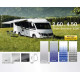 Omnistor 5200 side wall awning 4,5 m  - housing silver in Sapphire Blue