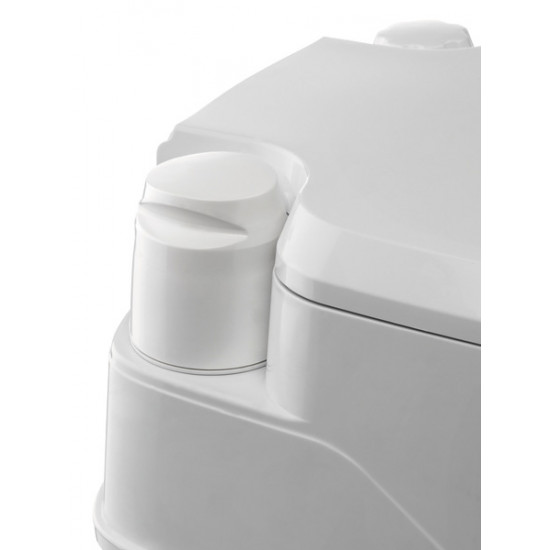 Porta Potti 335 portable camping toilet - with hold-down kit - white